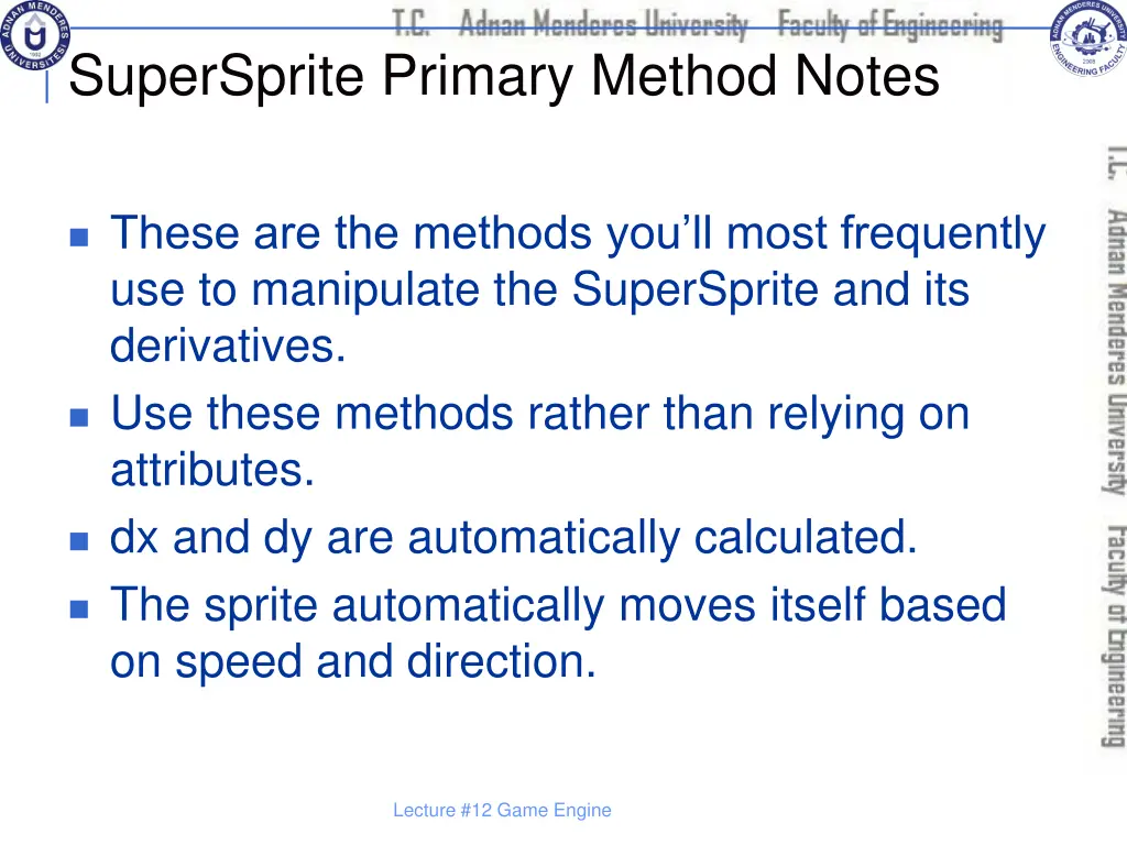 supersprite primary method notes