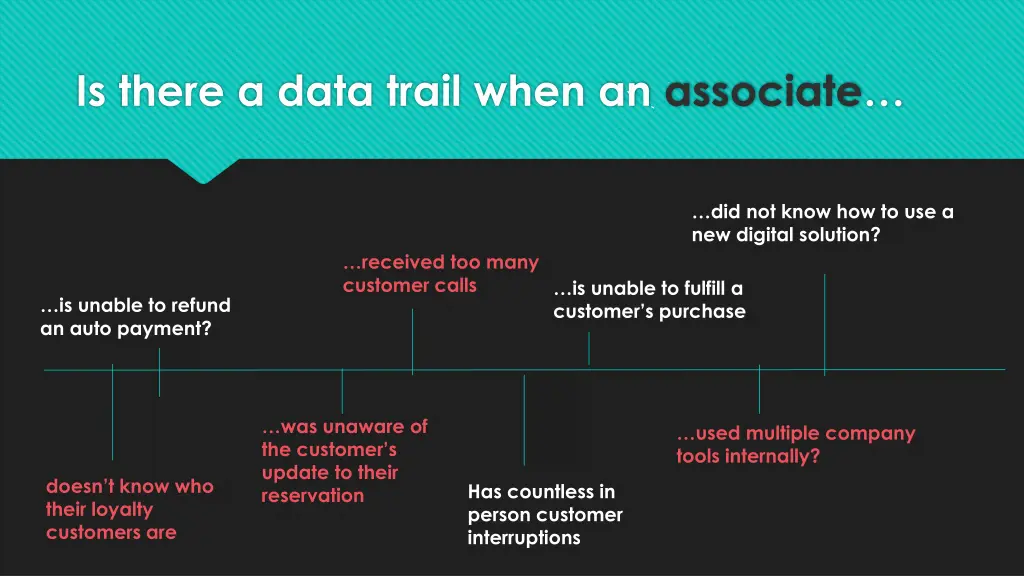 is there a data trail when an associate