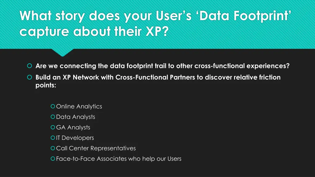 what story does your user s data footprint