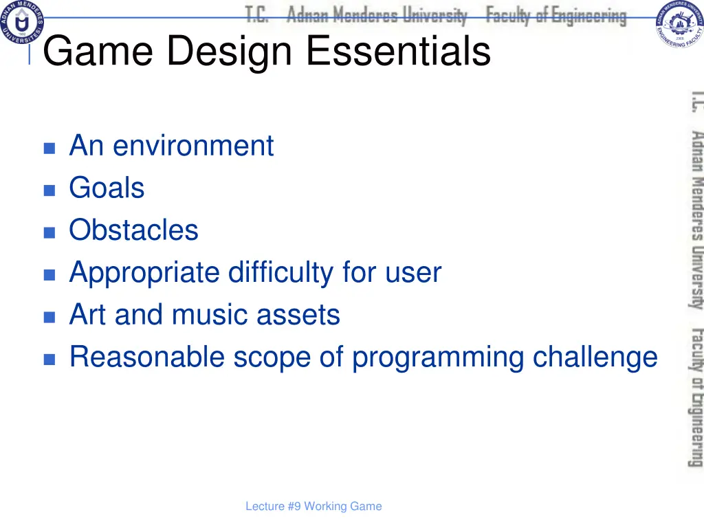 game design essentials