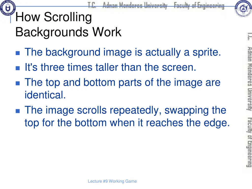 how scrolling backgrounds work