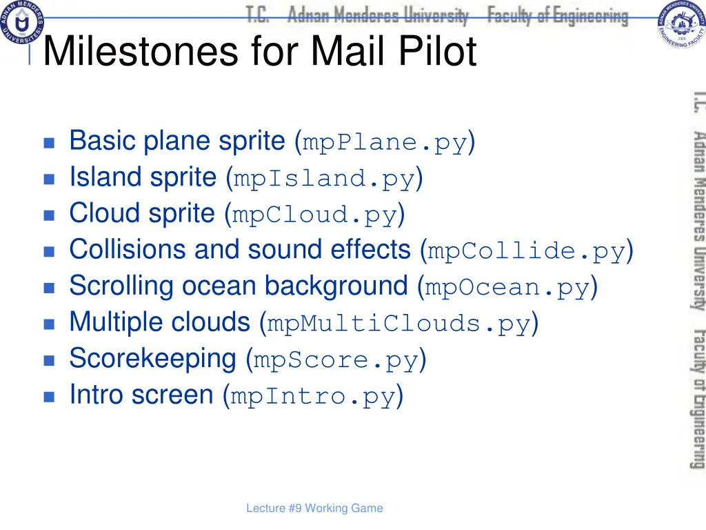 milestones for mail pilot