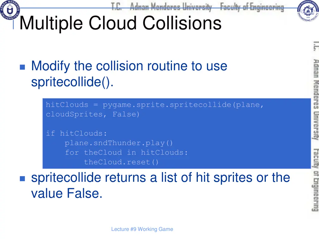 multiple cloud collisions