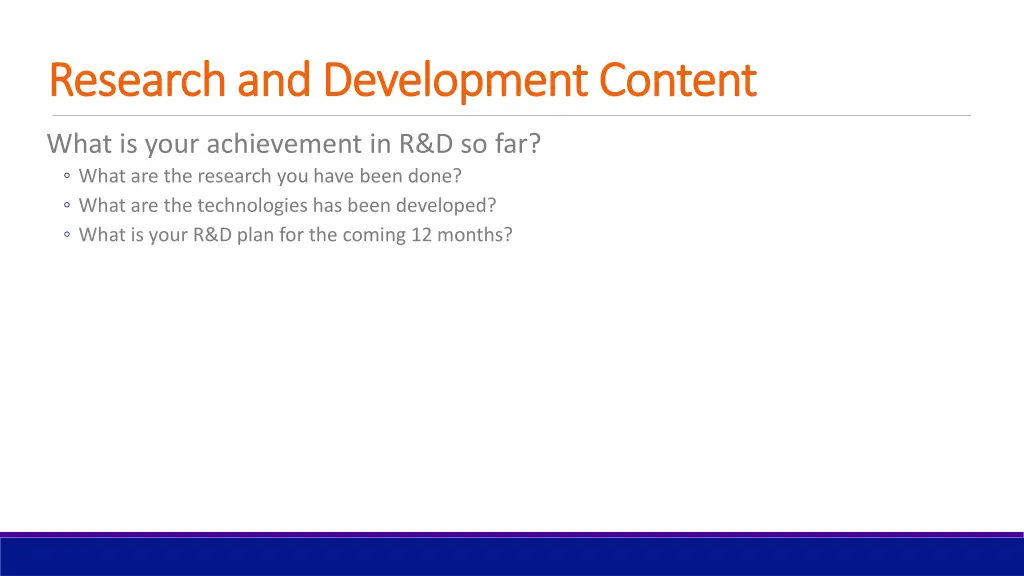 research and development content research