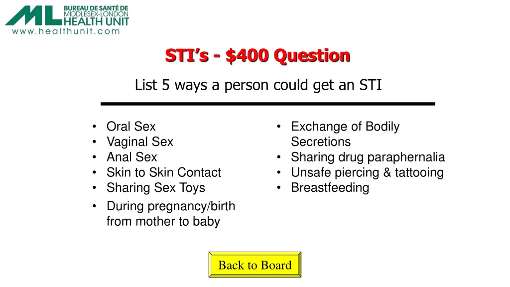 sti s 400 question