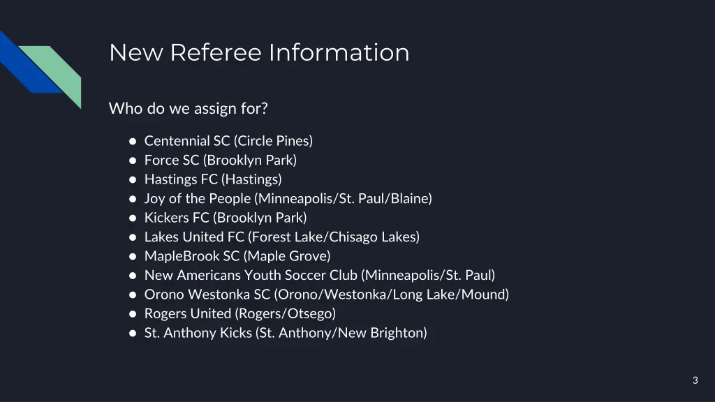 new referee information 1