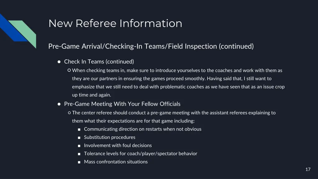 new referee information 15