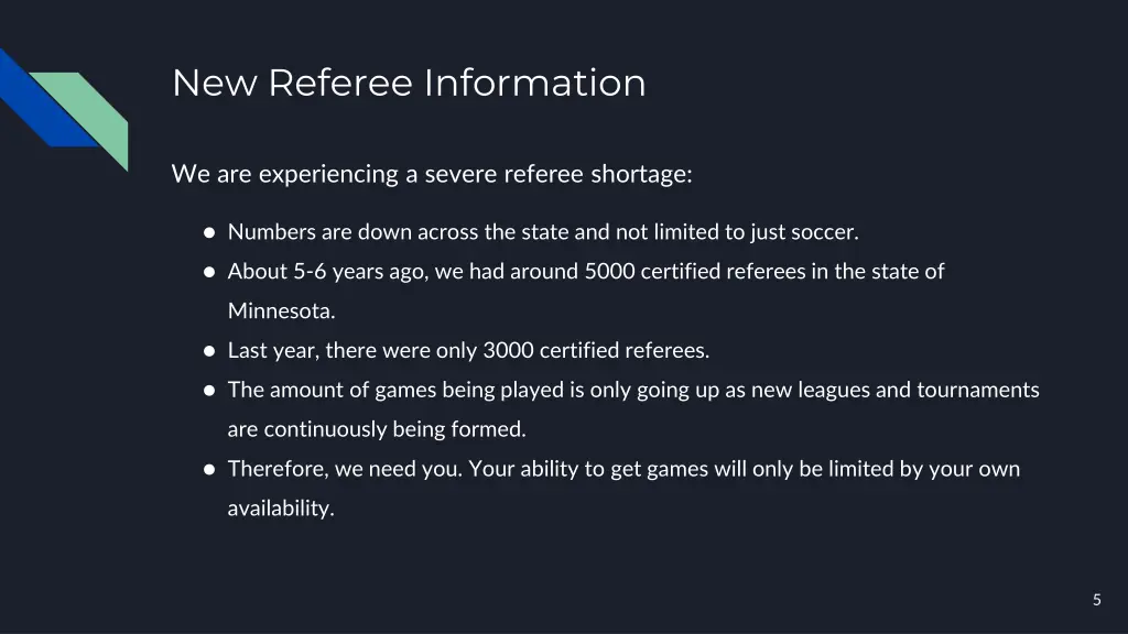 new referee information 3