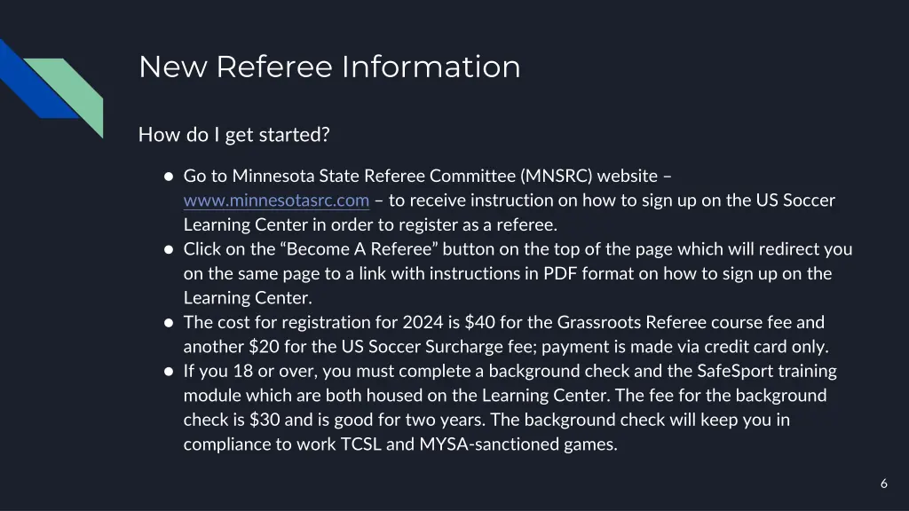 new referee information 4