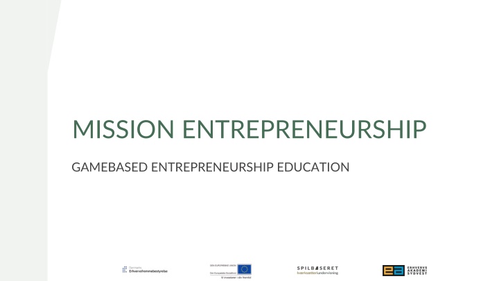 mission entrepreneurship