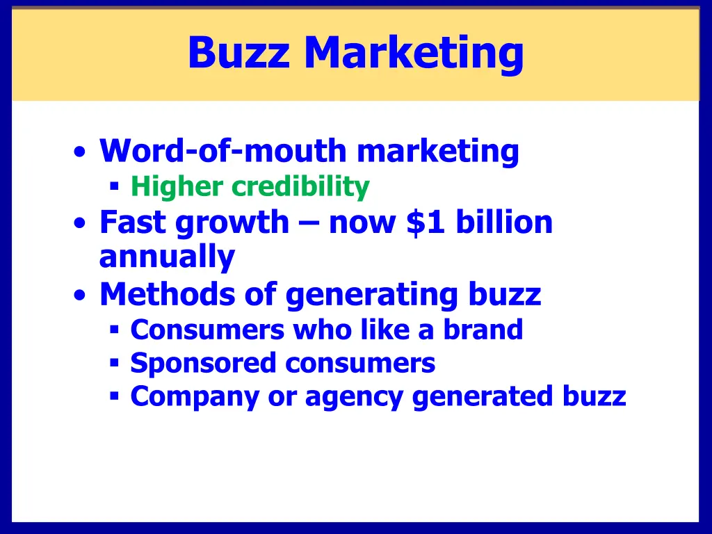 buzz marketing