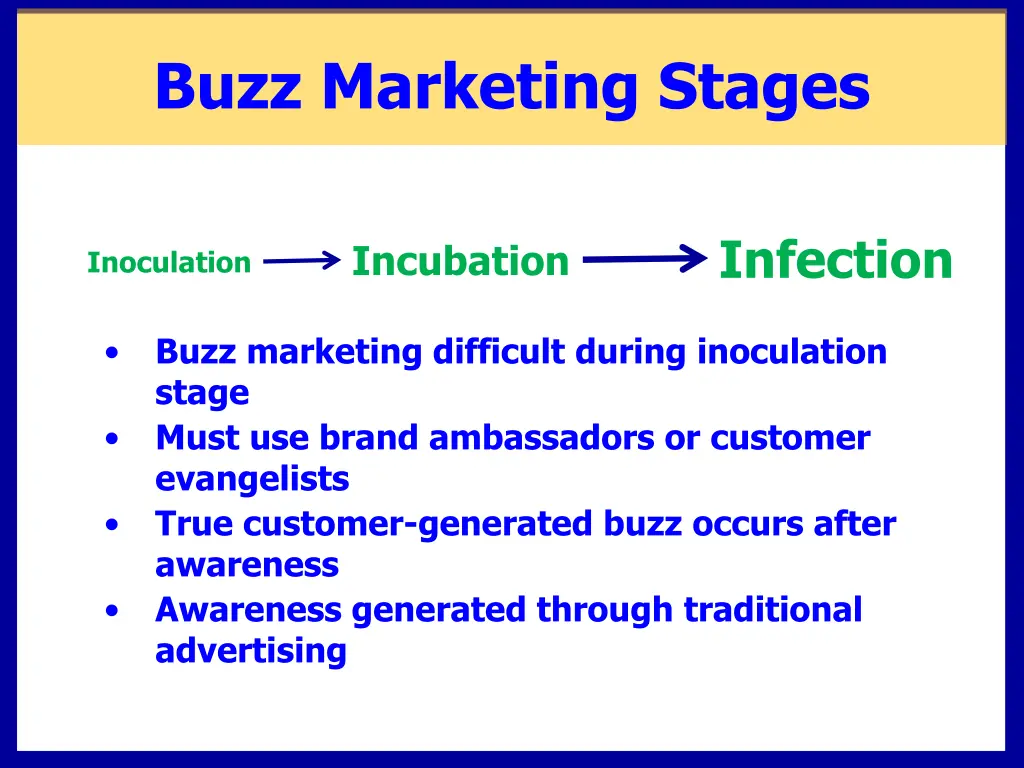 buzz marketing stages