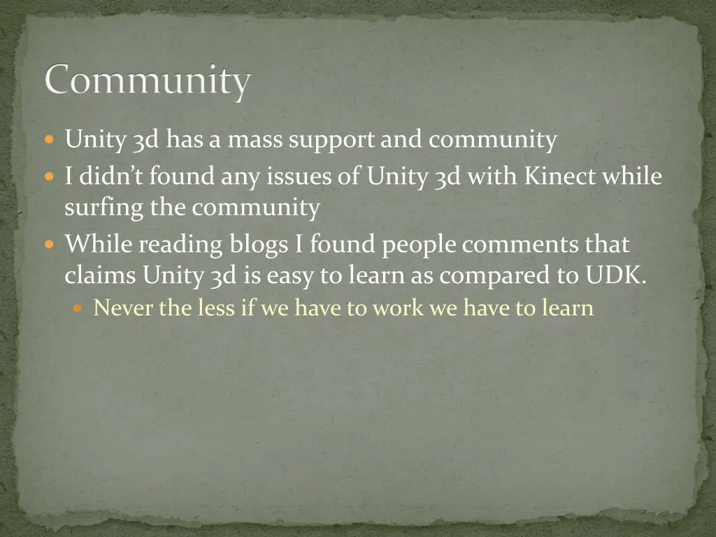 community