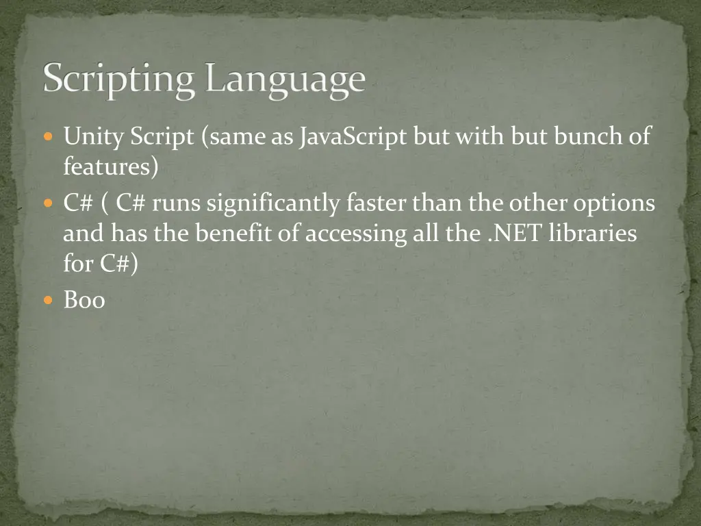 scripting language