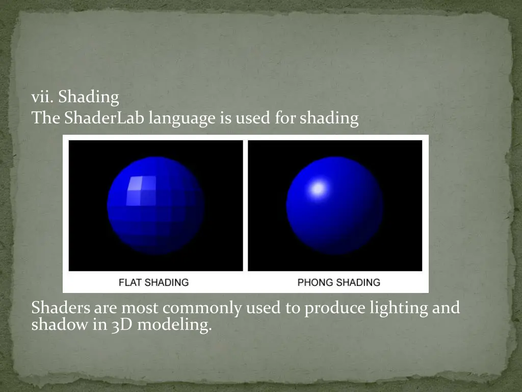 vii shading the shaderlab language is used