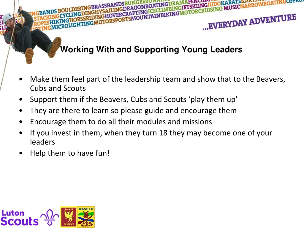 working with and supporting young leaders 1