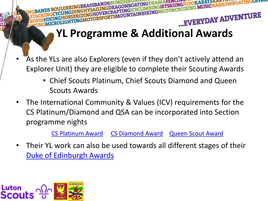 yl programme additional awards