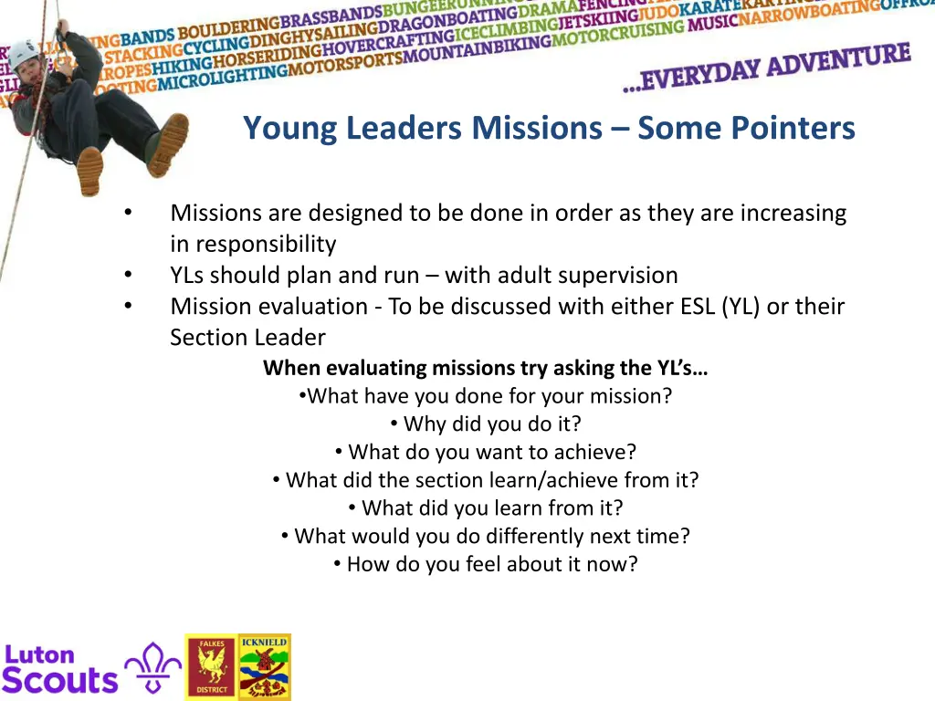 young leaders missions some pointers