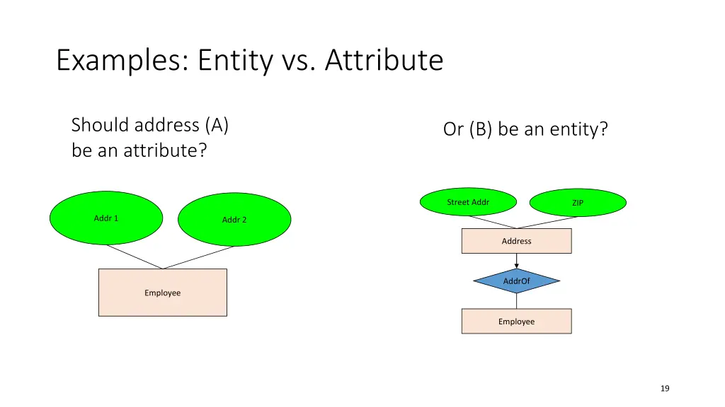 examples entity vs attribute