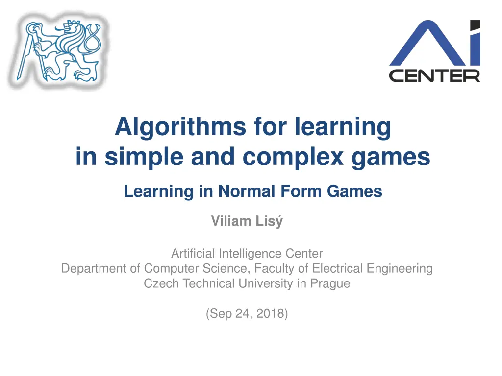 algorithms for learning in simple and complex 3