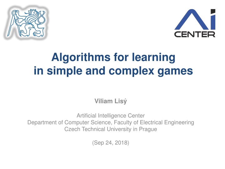 algorithms for learning in simple and complex