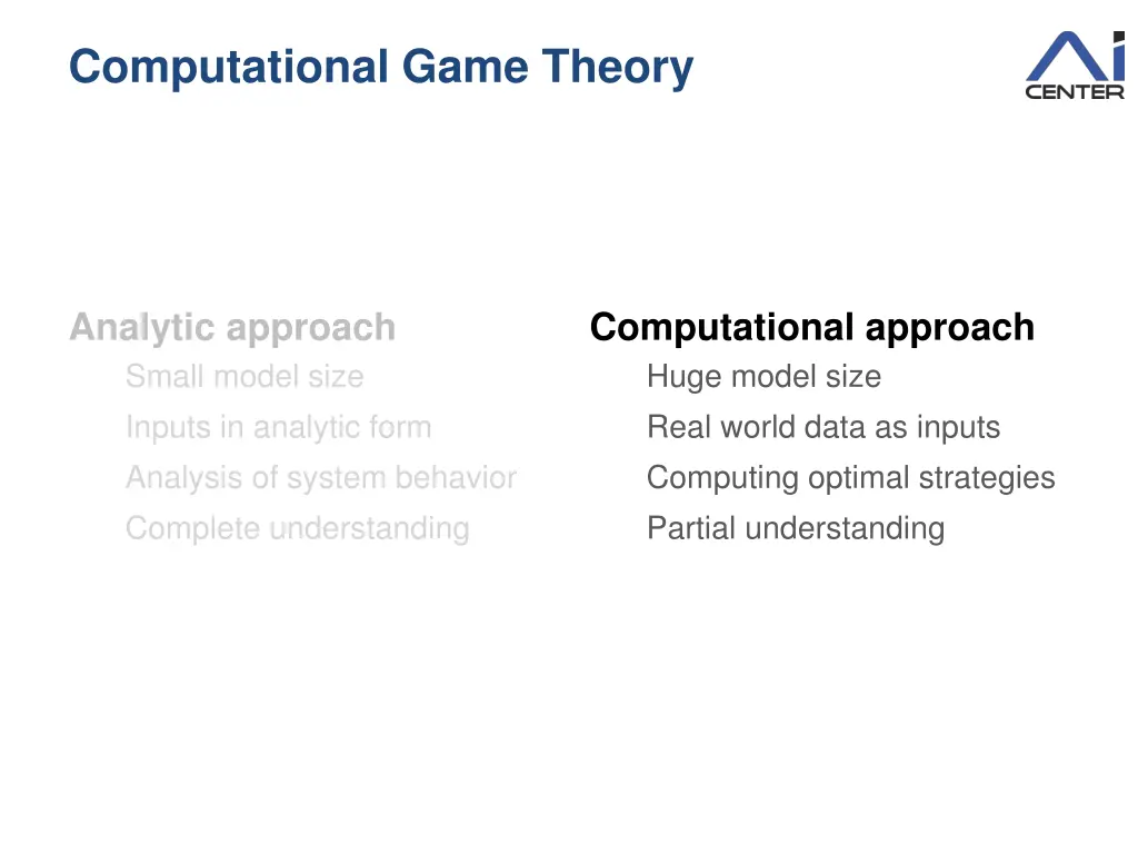 computational game theory