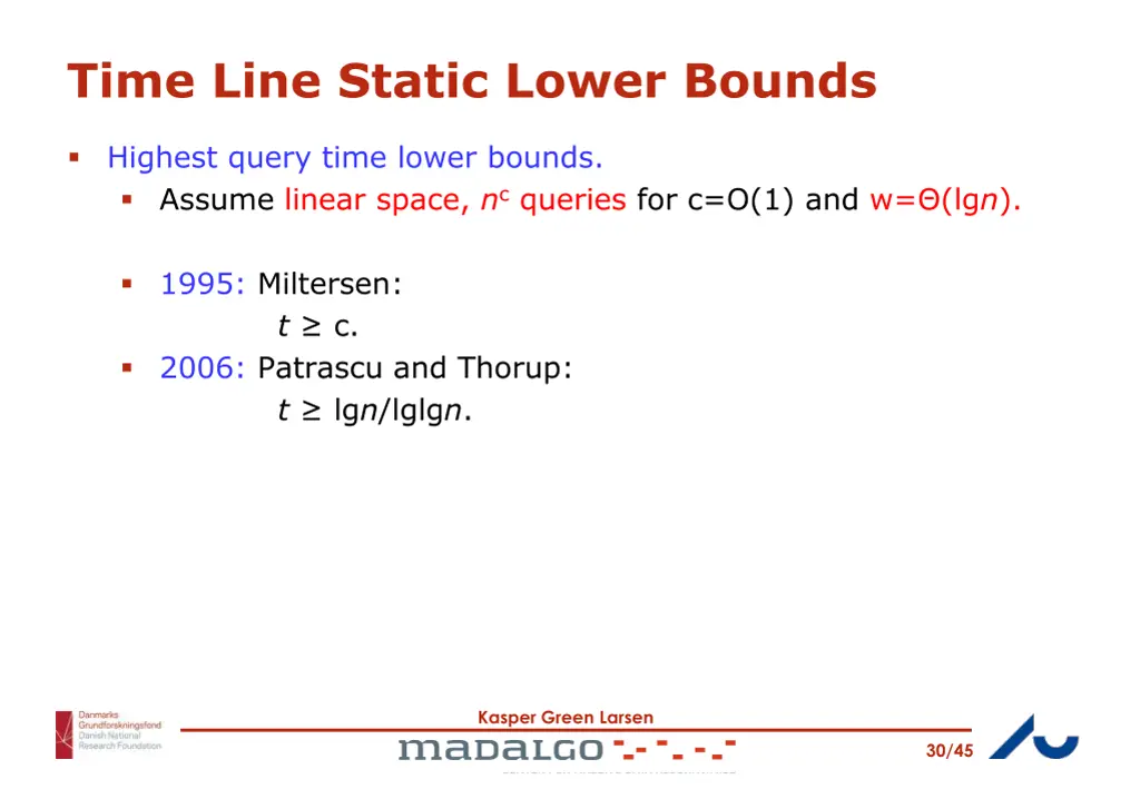 time line static lower bounds 1