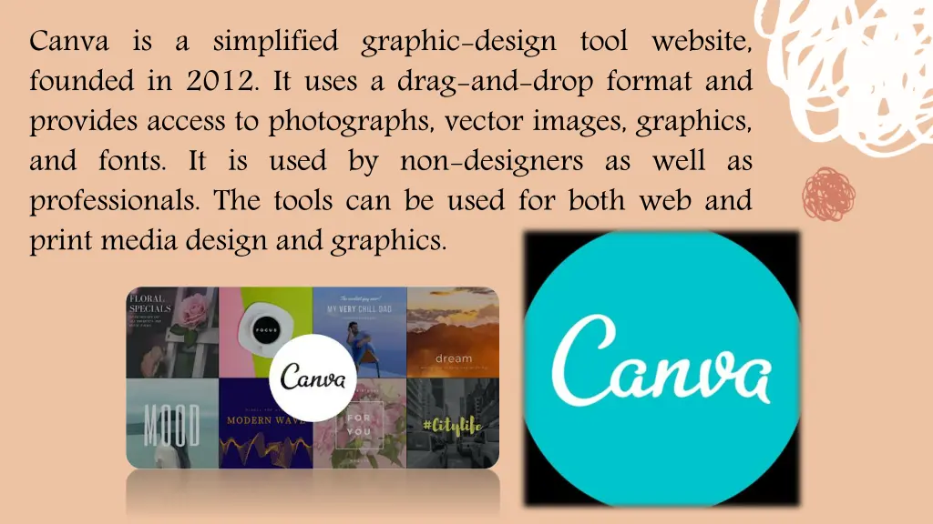 canva is a simplified graphic design tool website