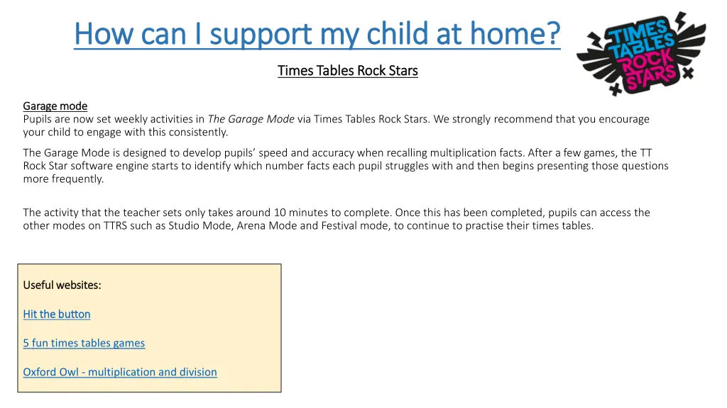 how can i support my child at home