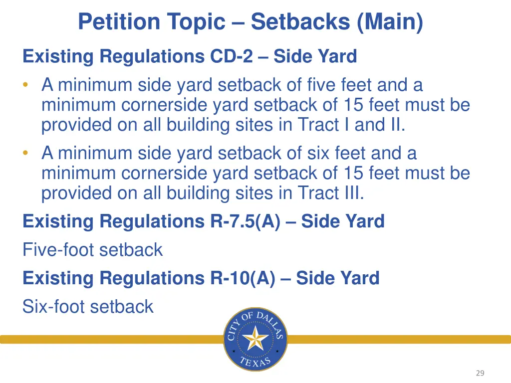 petition topic setbacks main