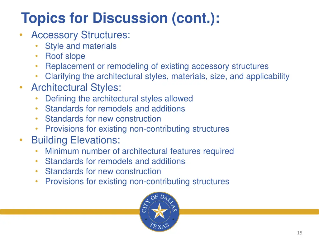 topics for discussion cont accessory structures