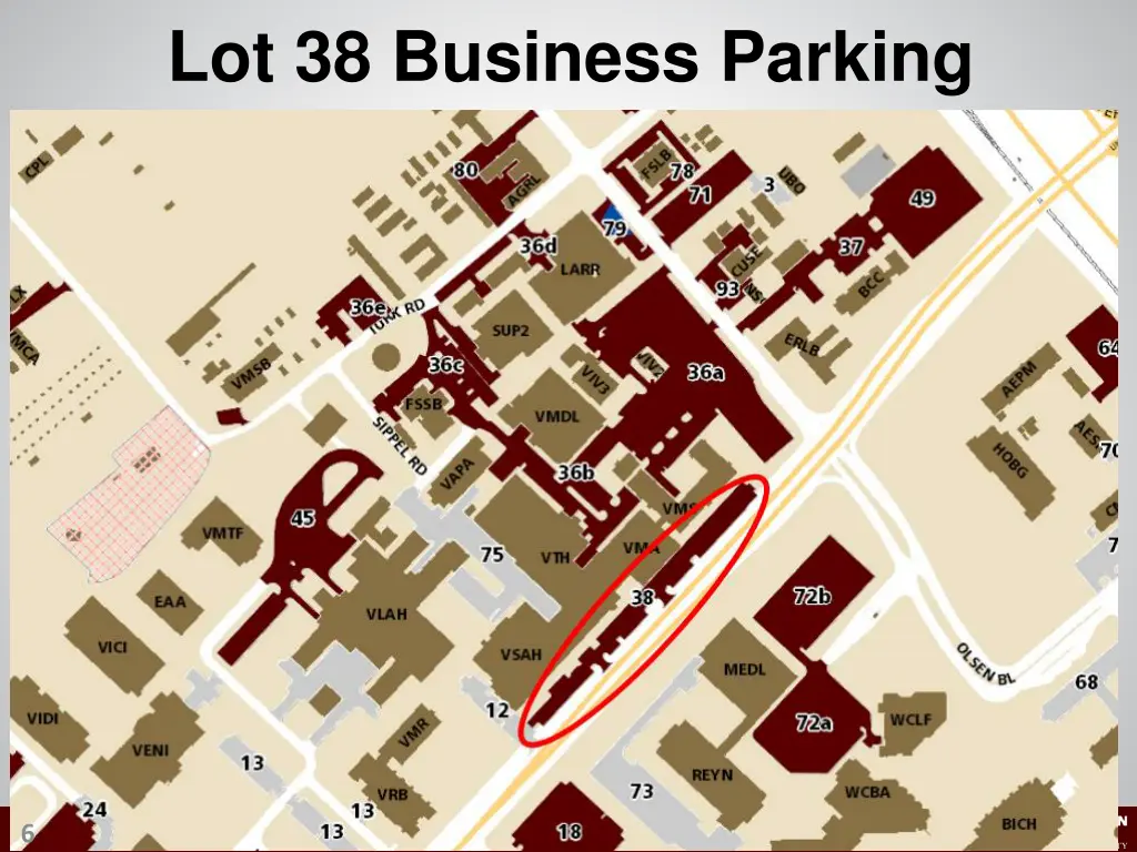 lot 38 business parking