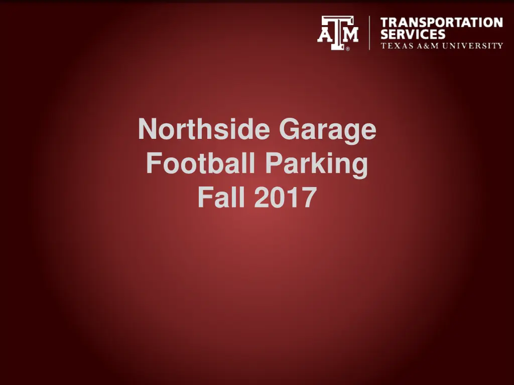 northside garage football parking fall 2017