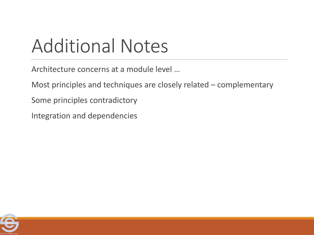 additional notes