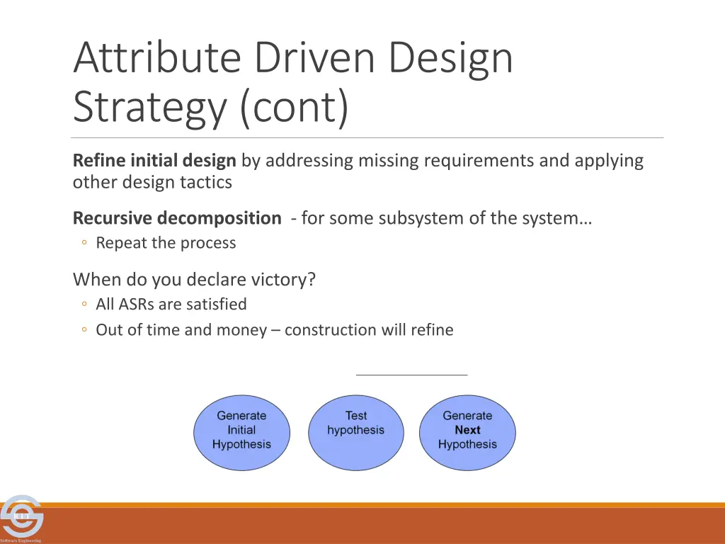 attribute driven design strategy cont 1