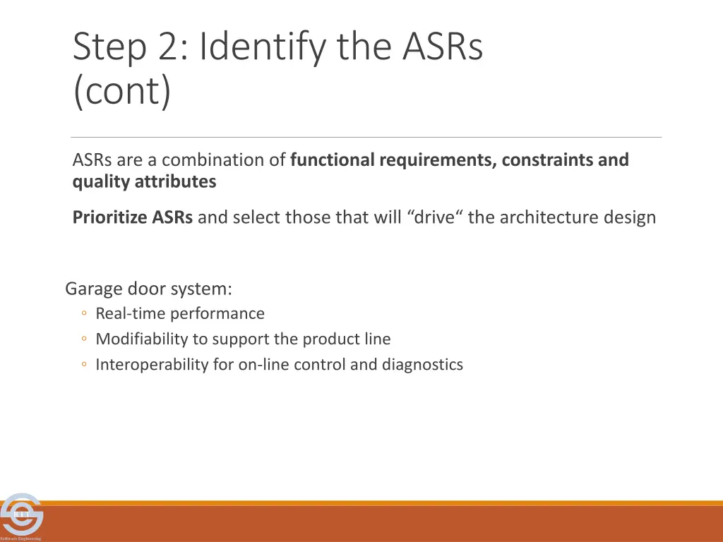 step 2 identify the asrs cont