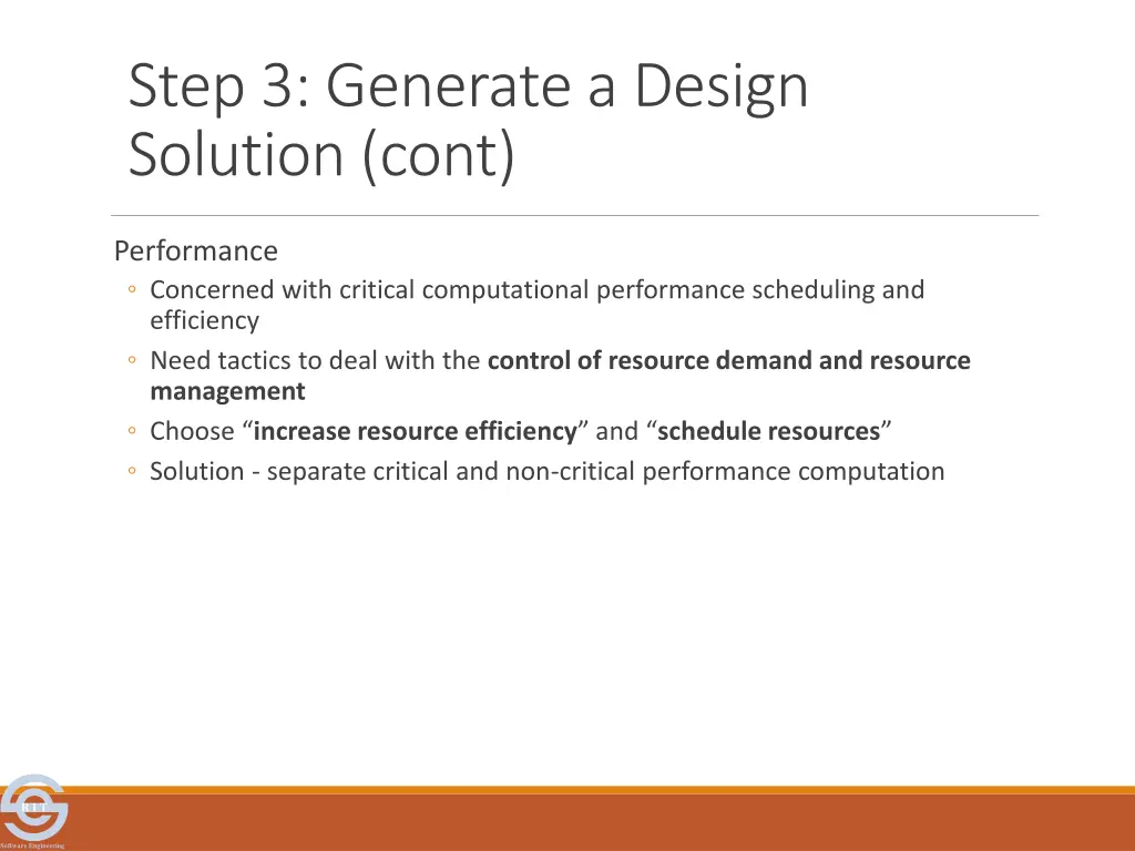 step 3 generate a design solution cont