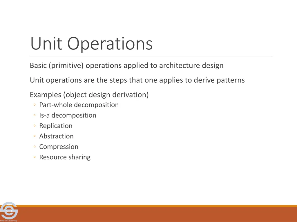 unit operations