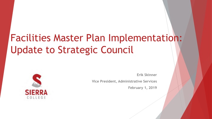 facilities master plan implementation update