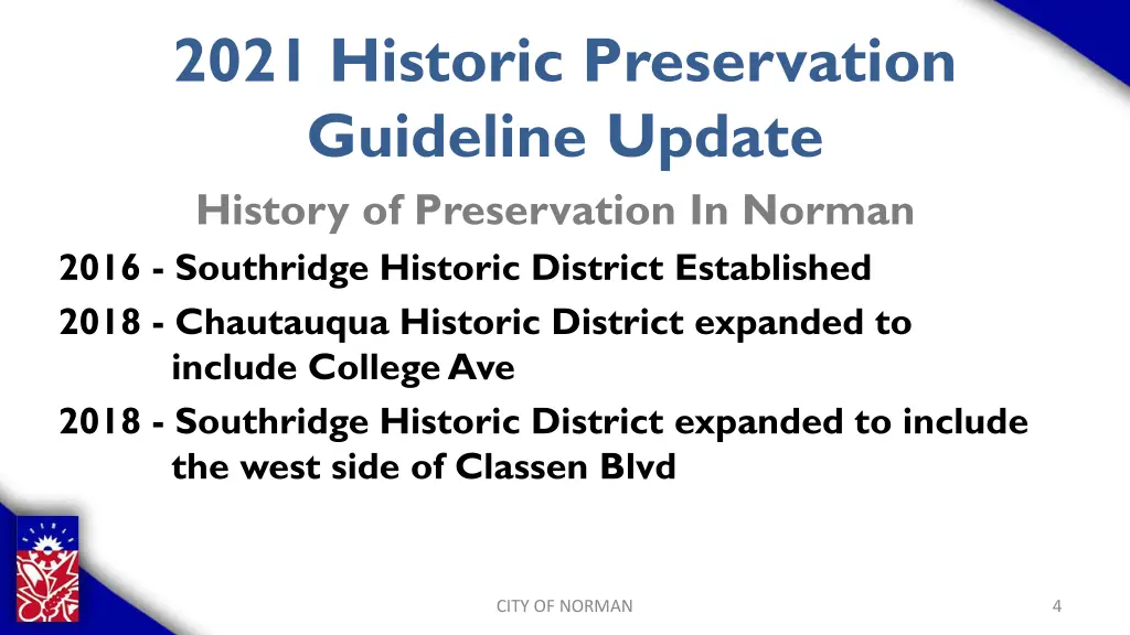 2021 historic preservation guideline update 2