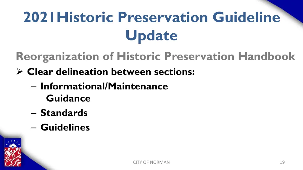 2021historic preservation guideline update