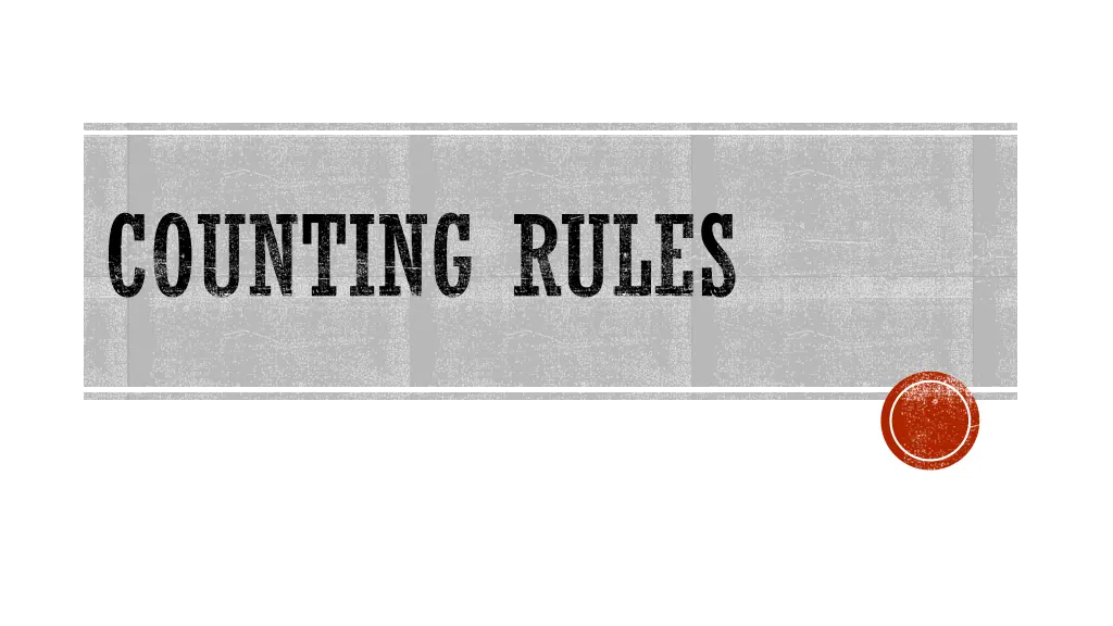 counting rules