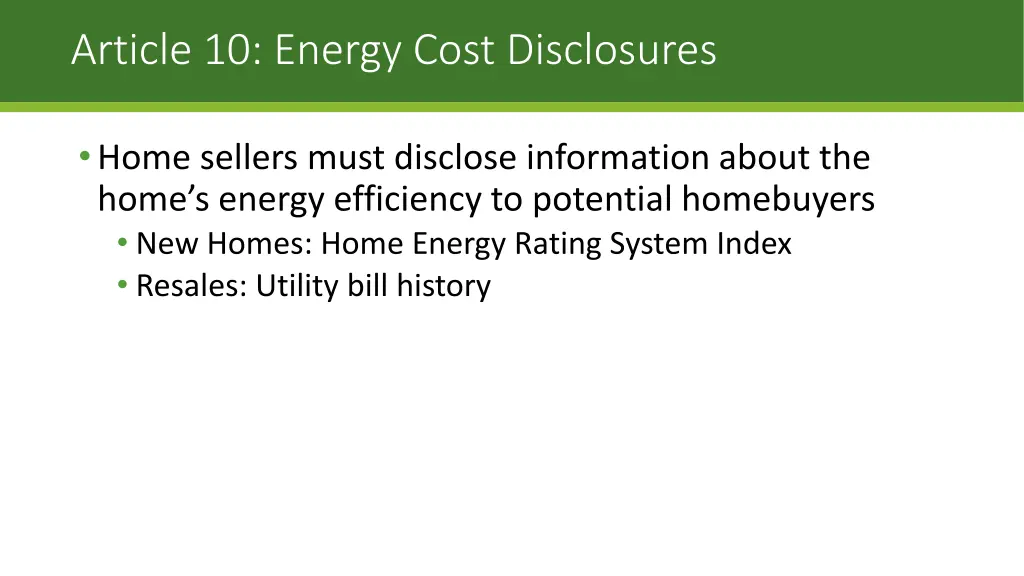 article 10 energy cost disclosures