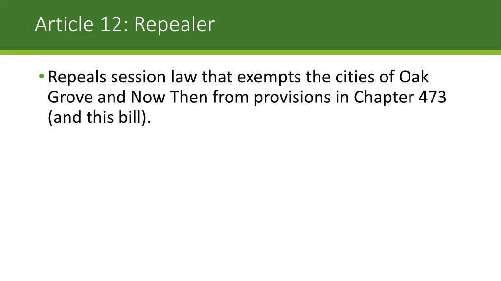 article 12 repealer