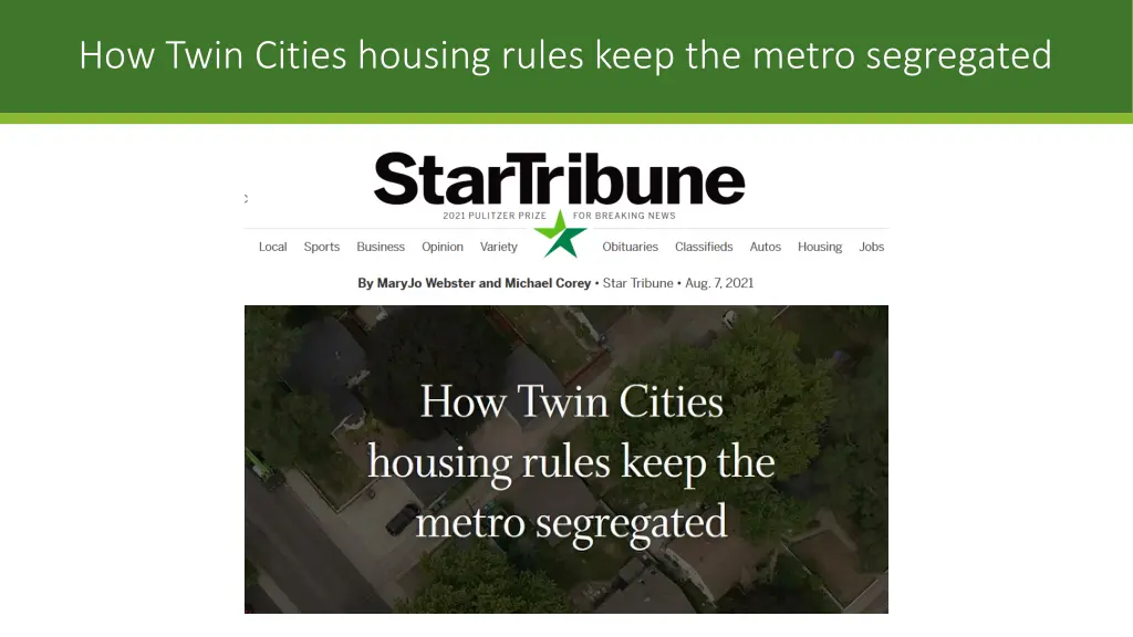 how twin cities housing rules keep the metro