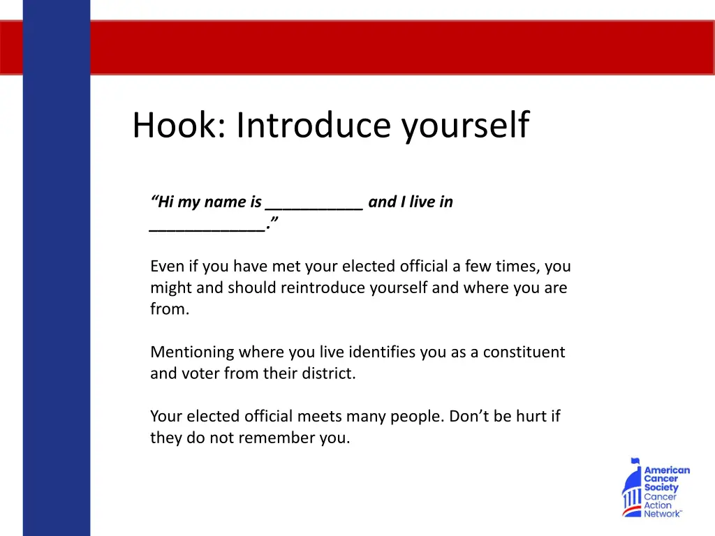 hook introduce yourself