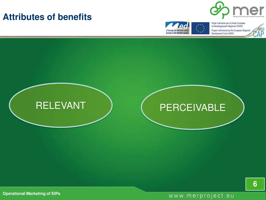 attributes of benefits