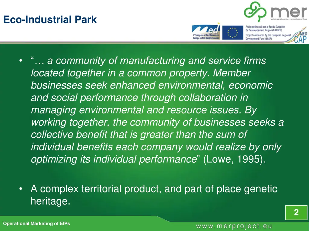 eco industrial park