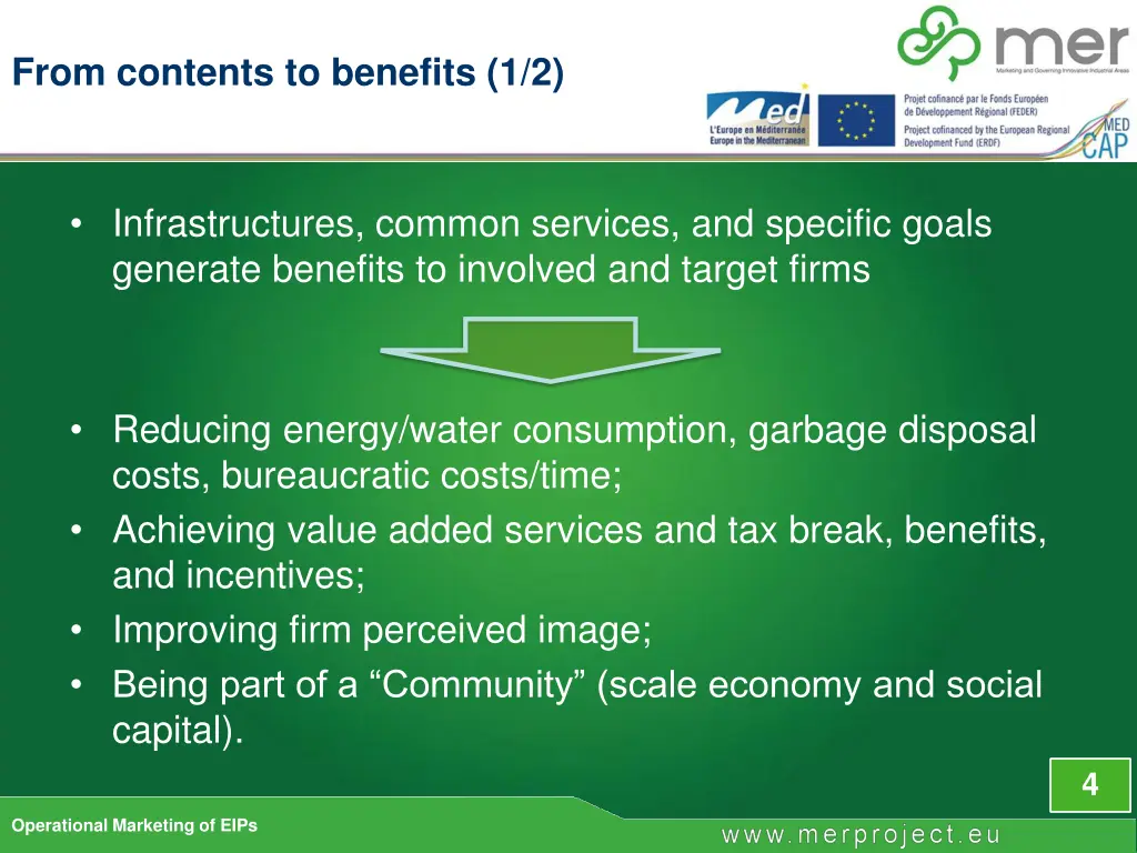 from contents to benefits 1 2