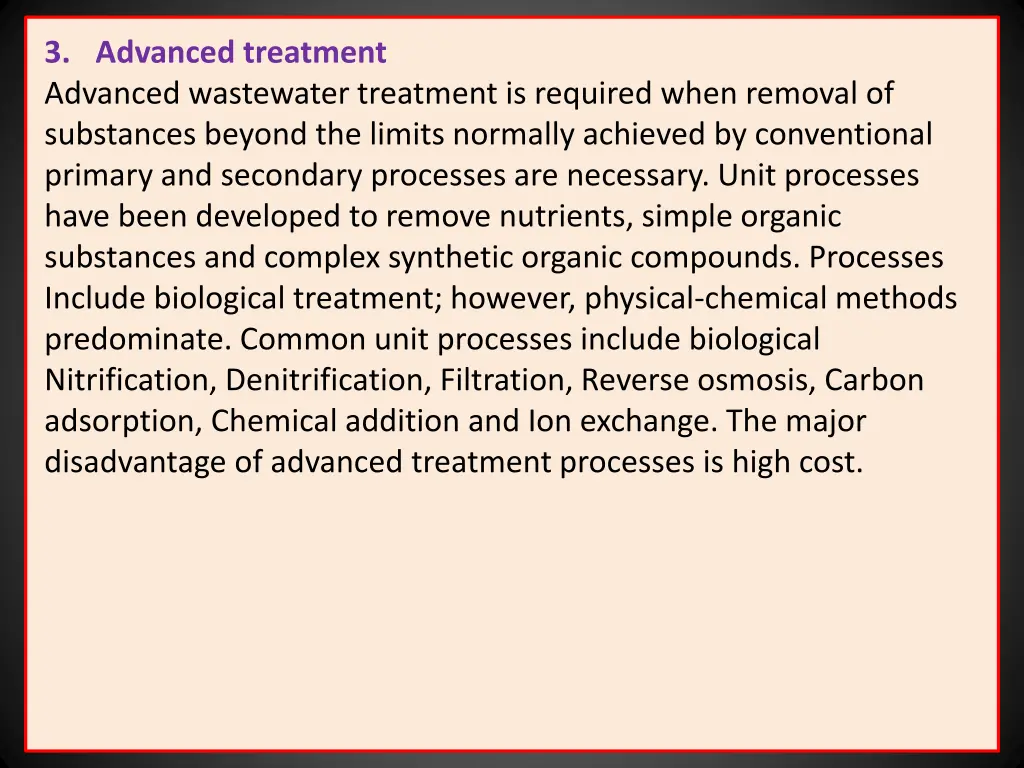 3 advanced treatment advanced wastewater